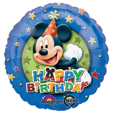 Mickey Mouse Happy  Birthday 18 Inch Foil  Mylar Balloon [12485]