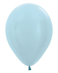 Sempertex 11 Inch Pearl Blue Latex Balloons Bag of 100 [53064]