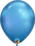 Qualatex Chrome Blue 11 Inch Latex Balloons 100 Count [58272]