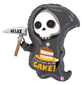 Grim Reaper Birthday Shape 25 Inch Foil Mylar Balloon [25372]