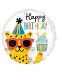 Happy Birthday Party Animals 18 Inch Foil Mylar Balloon [46346]