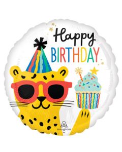 Happy Birthday Party Animals 18 Inch Foil Mylar Balloon [46346]