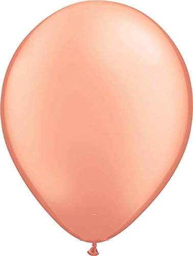 Qualatex Rose Gold 5 Inch Latex Balloons Bag of 100 [57340]