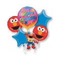 Elmo Birthday Balloon Bouquet Elmo Balloons 5 in pack [14832]