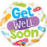 Qualatex Get Well Soon Bandages 18 Inch Foil Mylar Balloon [57302]