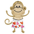 Love Monkey Shape 33 inch Foil Mylar Balloon [09628]