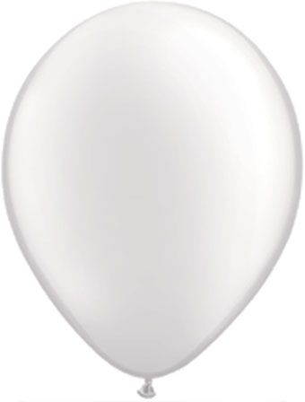 Qualatex Pearl White 11 Inch Latex Balloons Bag of 100 [43788]