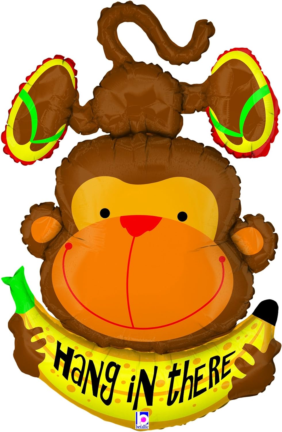 45" HANG IN THERE MONKEY SHAPE BALLOON [85683]