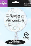 18 INCH HAPPY ANNIVERSARY DIAMONDS MYLAR