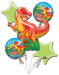 Dinosaur Party Balloon 5 Piece Bouquet [22283]