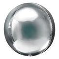 ORBZ Solid Silver 16 Inch Foil  Mylar Balloon [28201]