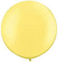 Qualatex 3' Pearl Lemon Chiffon Latex Balloons - 2 Count [38485]